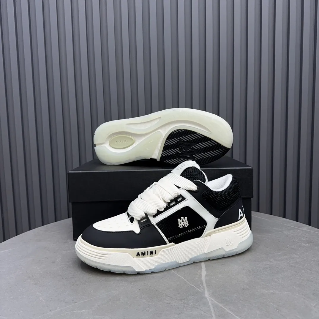 Men's shoes 💰660💰 AMIRI AMIRI trendy brand hot sale 🔥 Available all year round, couples 💑 Official website synchronization Imported fabrics 1⃣️ vs 1⃣️ replica, original factory special original sole, 35-45 (45. non-refundable)